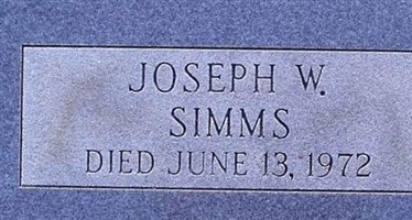 Joseph W Simms Joseph W Simms