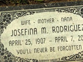 Josephina M. Rodriguez Josephina M. Rodriguez