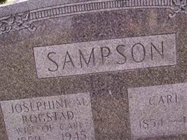 Josephine M. Rogstad Sampson Josephine M. Rogstad Sampson