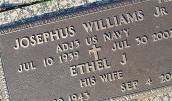 Josephus Gilbert Williams, Jr Josephus Gilbert Williams, Jr
