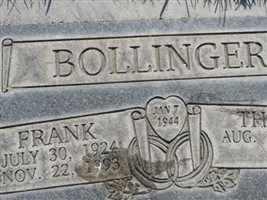 Joshua Franklin "Frank" Bollinger, Jr Joshua Franklin "Frank" Bollinger, Jr