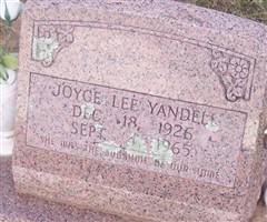Joyce Lee Robinson Yandell Joyce Lee Robinson Yandell