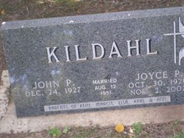 Joyce P. Kildahl Joyce P. Kildahl