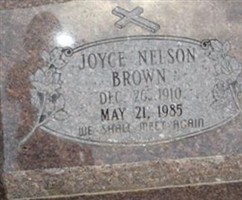 Joyce Ruth Nelson Brown Joyce Ruth Nelson Brown