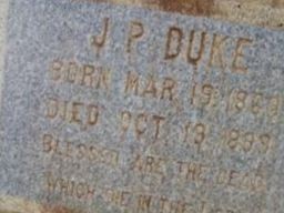 J. P. Duke J. P. Duke