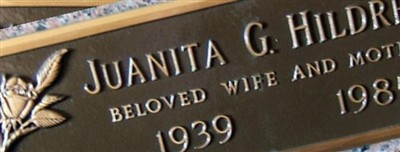 Juanita G Hildreth Juanita G Hildreth