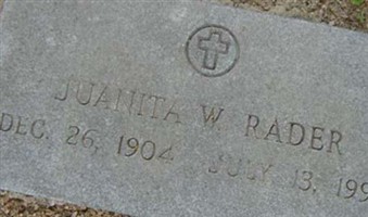 Juanita W. Rader Juanita W. Rader