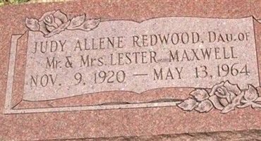 Judy Allene Maxwell Redwood Judy Allene Maxwell Redwood