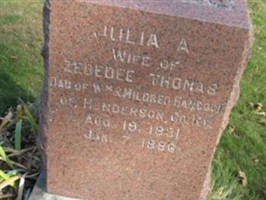 Julia A Thomas Julia A Thomas