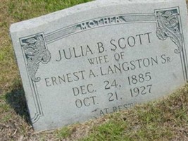 Julia B. Scott Langston Julia B. Scott Langston