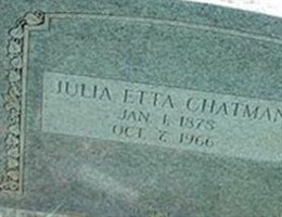 Julia Etta Chatman Julia Etta Chatman