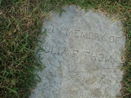 Julia F. Thomas Julia F. Thomas