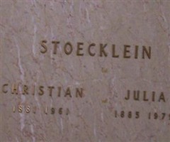 Julia Frances Thomas Stoecklein Julia Frances Thomas Stoecklein