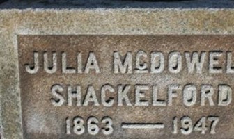 Julia McDowell Shackelford Julia McDowell Shackelford