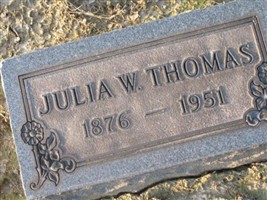 Julia W Thomas Julia W Thomas
