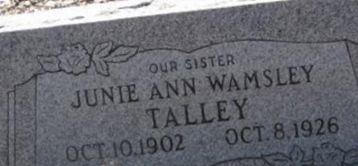 Julie Ann Wamsley Talley