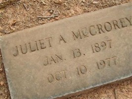 Juliet A McCrorey