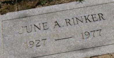 June A. Hyman Rinker June A. Hyman Rinker