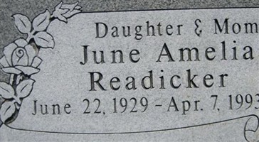 June Amelia Readicker June Amelia Readicker