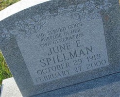 June E. Stevens Spillman June E. Stevens Spillman