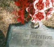 June Irene Cox Pruitt Kirkpatrick