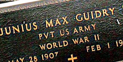 Junius Max Guidry, Sr Junius Max Guidry, Sr