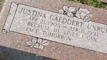 Justina Gaeddert Unruh Justina Gaeddert Unruh