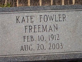 Kate Fowler Freeman Kate Fowler Freeman