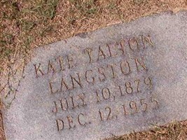 Kate Talton Langston Kate Talton Langston