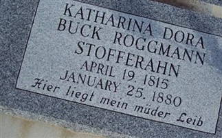 Katharina Dora Buck Stofferahn Katharina Dora Buck Stofferahn