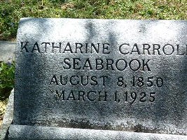 Katharine Carroll Seabrook Katharine Carroll Seabrook