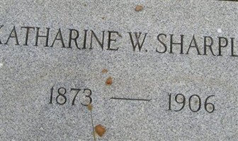 Katharine Wistar Wills Sharpless Katharine Wistar Wills Sharpless