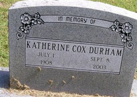 Katherine Cox Durham