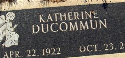 Katherine Ducommun Katherine Ducommun