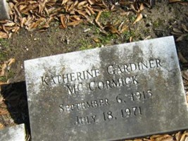 Katherine Gardiner McCormick Katherine Gardiner McCormick