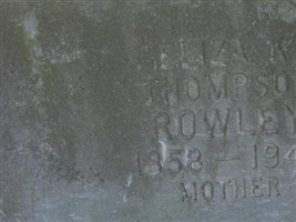 Eliza Katherine Hannaman Thompson Rowley