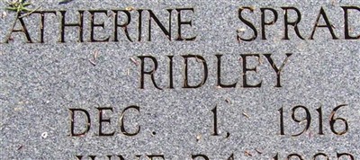 Katherine Spradling Ridley