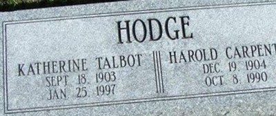 Katherine Talbot Hodge Katherine Talbot Hodge