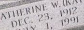 Katherine W "Katie" Null Katherine W "Katie" Null
