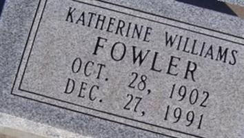 Katherine Williams Fowler