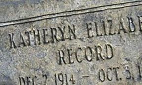 Katheryn Elizabeth Record