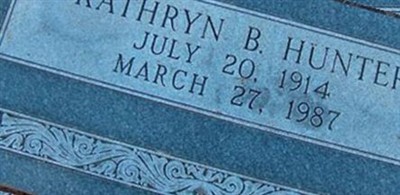 Kathryn Barbee Hunter Kathryn Barbee Hunter