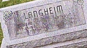 Kathryn E. Langheim Kathryn E. Langheim