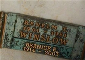 Kenelm T Winslow
