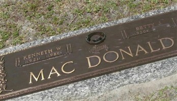 Kenneth W. Mac Donald Kenneth W. Mac Donald
