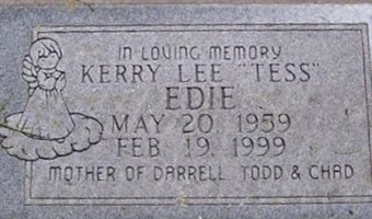 Kerry Lee "Tess" Edie Kerry Lee "Tess" Edie