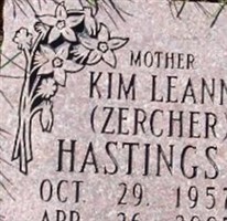 Kim LeAnn Zercher Hastings