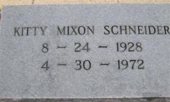 Kitty Mixon Schneider Kitty Mixon Schneider
