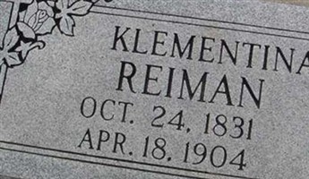 Klementina Reymann Reiman Klementina Reymann Reiman