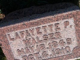 Lafayette P Walser Lafayette P Walser